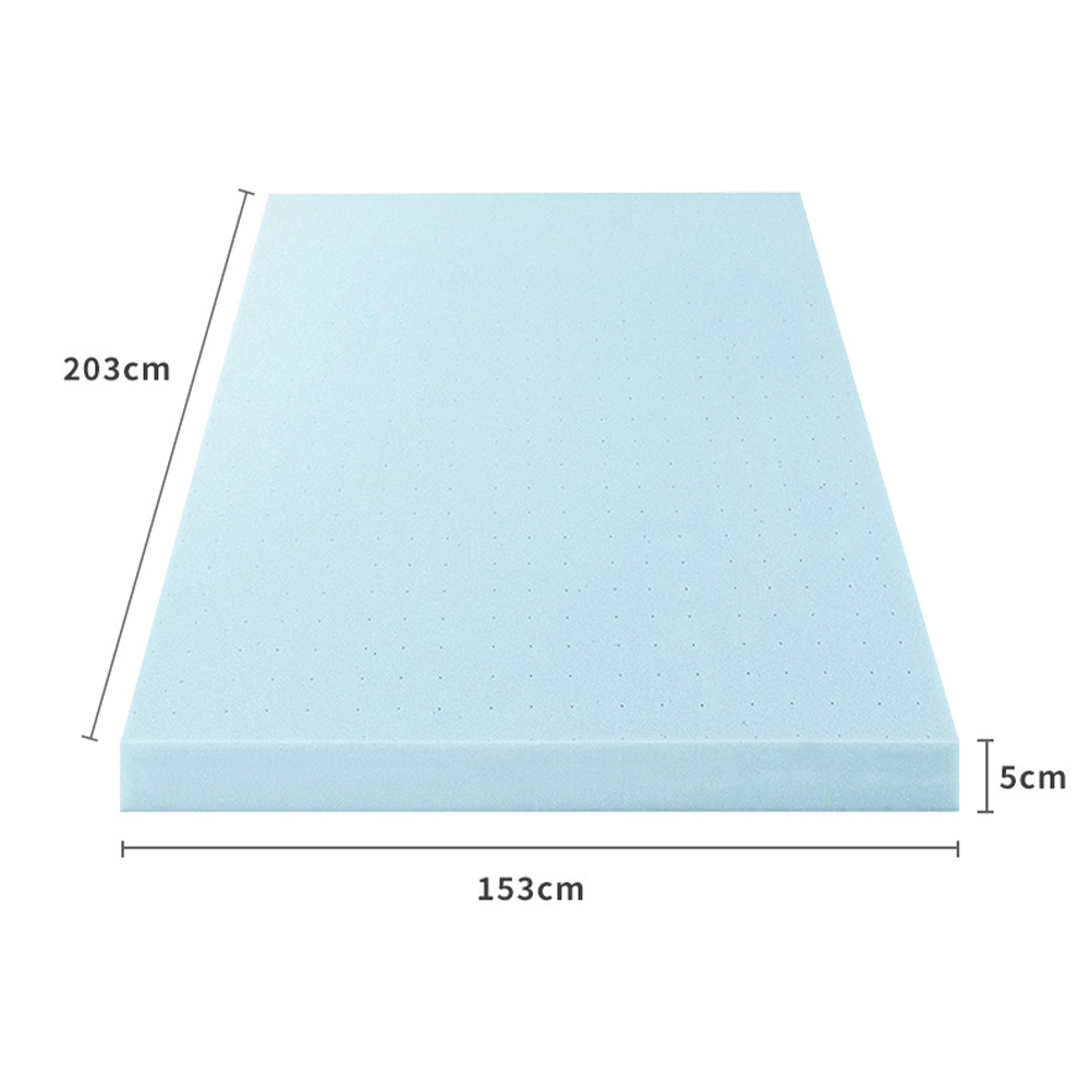 Perforeret Gel Memory Foam Madras