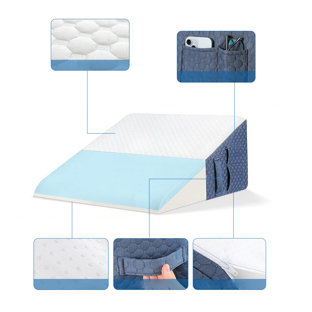 Trekantet multifunktionelt Memory Foam ryglæn