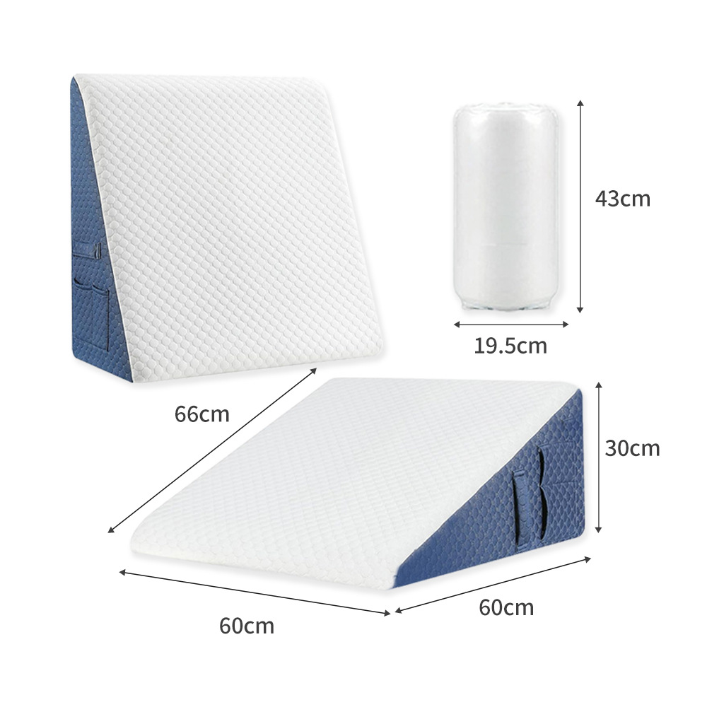 Trekantet multifunktionelt Memory Foam ryglæn