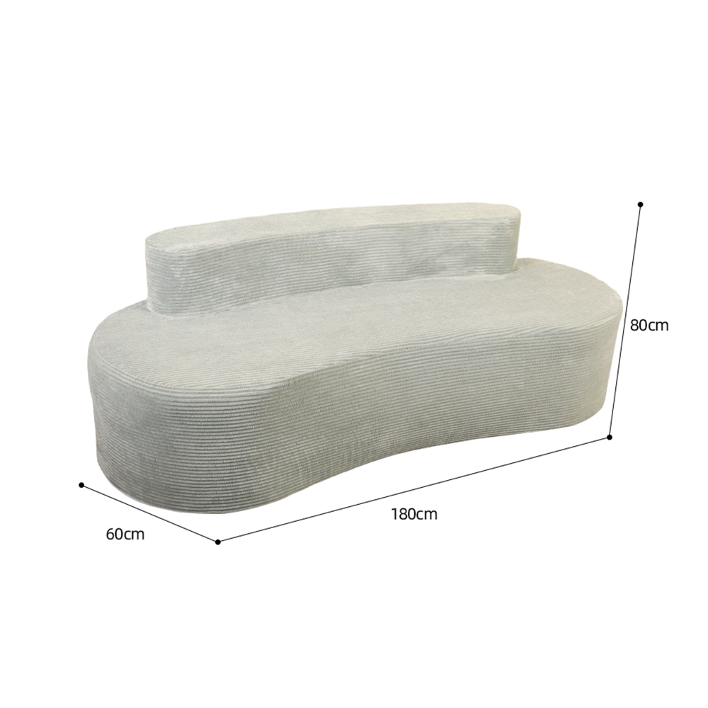 Grå dobbelt sofa