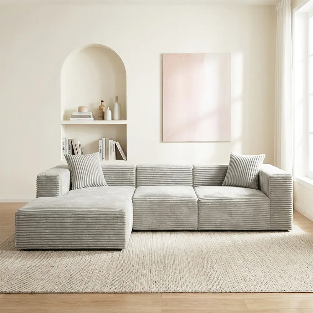 Grå flerpersoners sofa