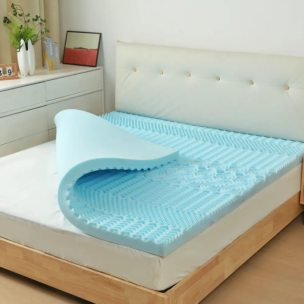 Præget memory foam gel madras