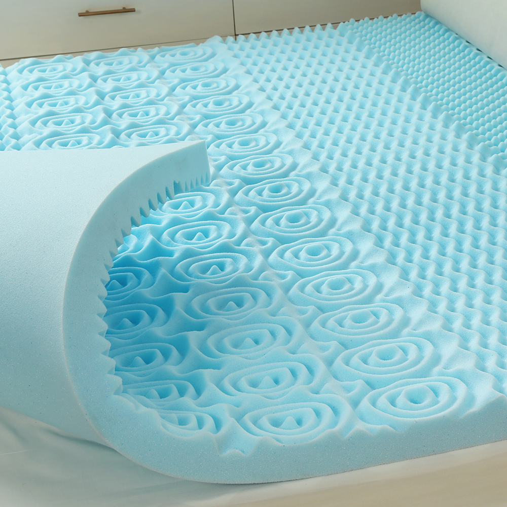 Præget memory foam gel madras