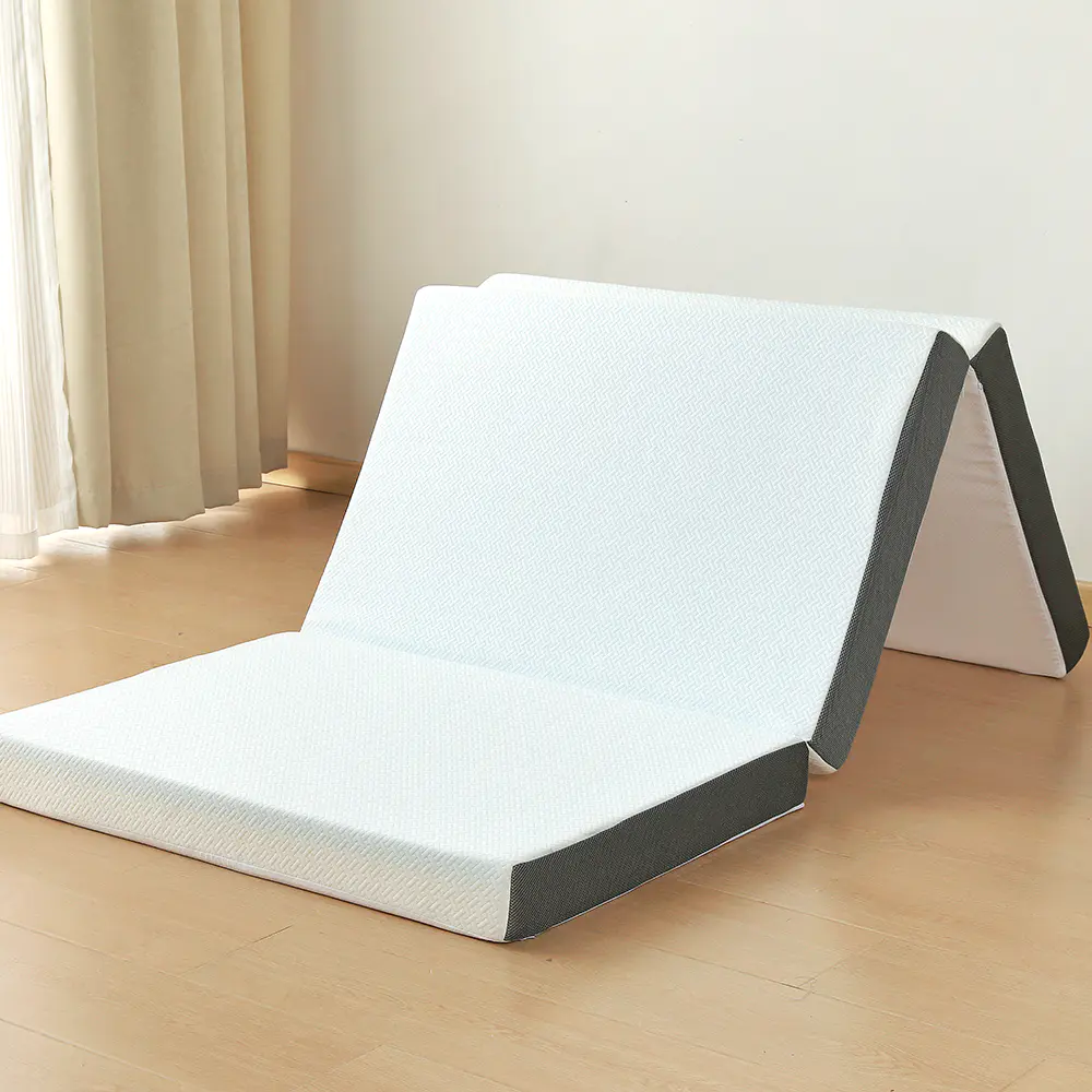 Tre-fold memory foam gel madras i japansk stil