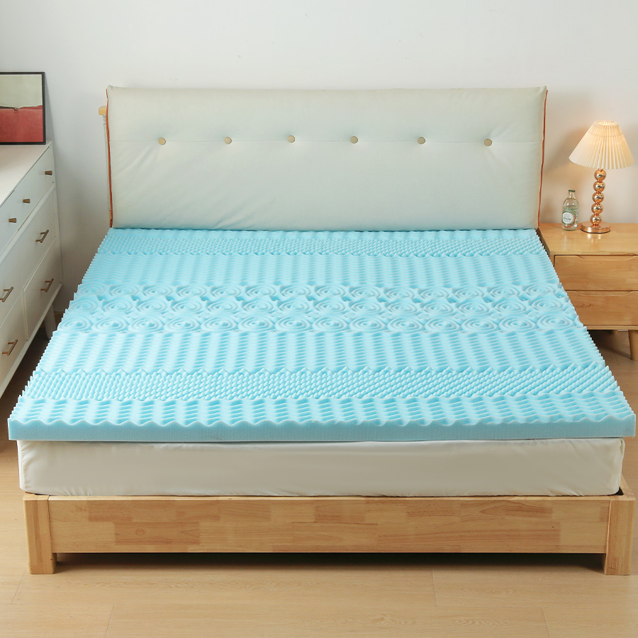 Præget memory foam gel madras